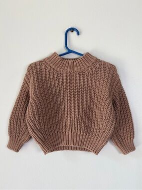 Quincy Mae Organic Cotton Chunky Knit Sweater 6-12M